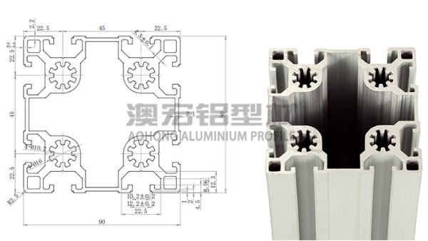 9090歐標(biāo)工業(yè)鋁型材