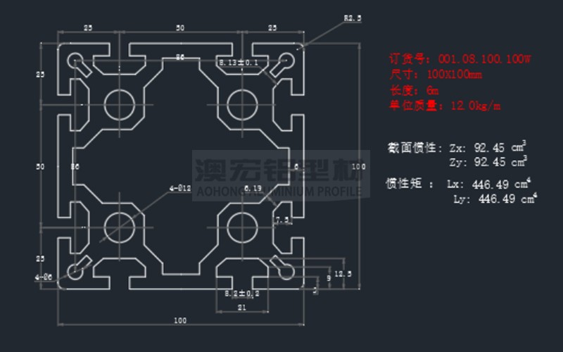 工業(yè)鋁型材100系列