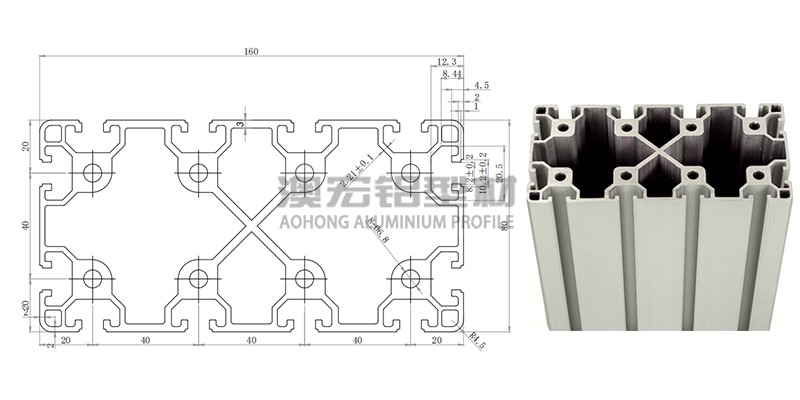 80160歐標工業(yè)鋁型材